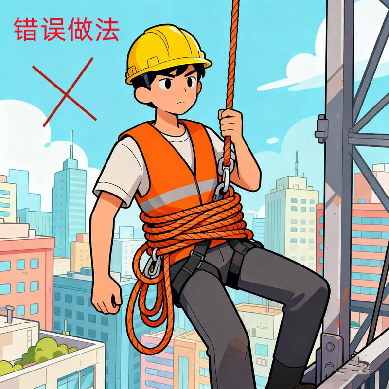 高處作業(yè)時(shí),為什么不能將吊繩纏繞捆扎在身上
